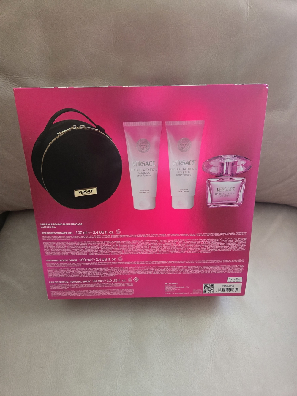 Versace Bright Crystal Gift Set - Hot Pink